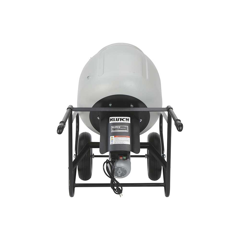 Klutch | Portable Electric Cement Mixer | 3.5 Cu.-Ft | 49413