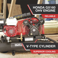 Picture of NorthStar Portable Gas Powered Air Compressor | 8-Gal | 13.7 CFM @ 90PSI | GX160