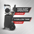 Picture of NorthStar Electric Air Compressor | 1.5 HP | 8-Gal. Vert Tank | 4 CFM | 90 PSI