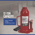 Picture of Strongway Hydraulic Bottle Jack | 12-Ton | Welded Base