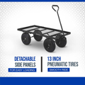 Picture of Strongway Steel Jumbo Garden Wagon | 1400-Lb. Capacity | 50 In. L x 24.1 In. W x 26.75 In. H
