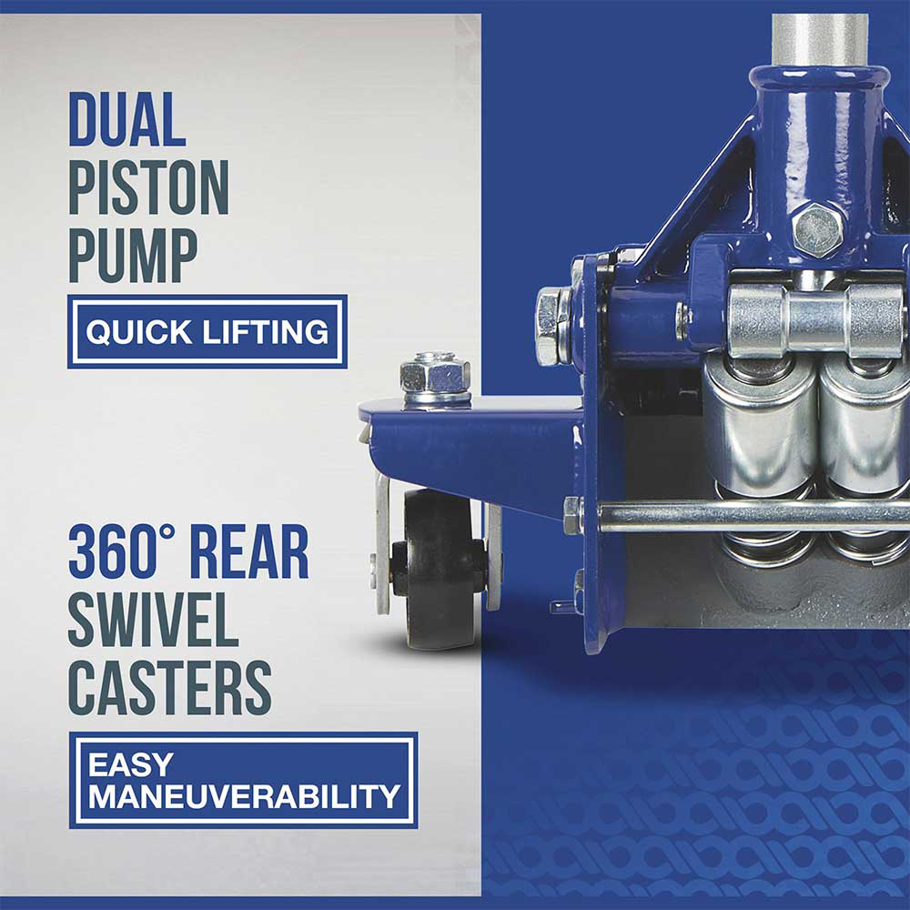 Strongway | Professional Low-Profile Service Floor Jack | 3-Ton