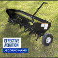 Picture of Strongway Tow-Behind Plug Lawn Aerator | 48-In. | 32 Coring Plugs