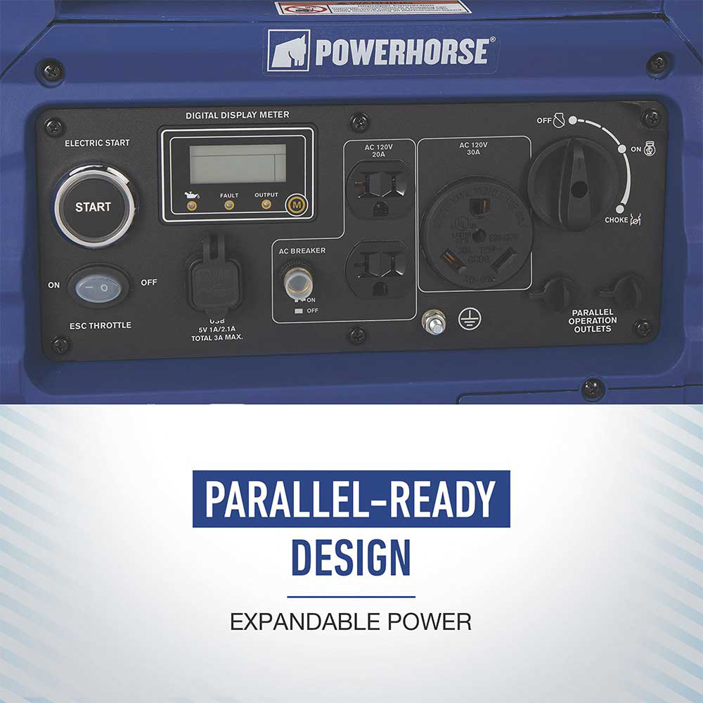 Powerhorse Generator | 4,500 Watts | Inverter | E/S EPA