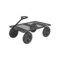 Picture of Strongway Steel Cart |1500-Lb. Capacity | 52 In. L x 34.7 In. W x 30.5 In. H|16-In. Pneumatic Tires