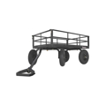 Picture of Strongway Steel Cart |1500-Lb. Capacity | 52 In. L x 34.7 In. W x 30.5 In. H|16-In. Pneumatic Tires