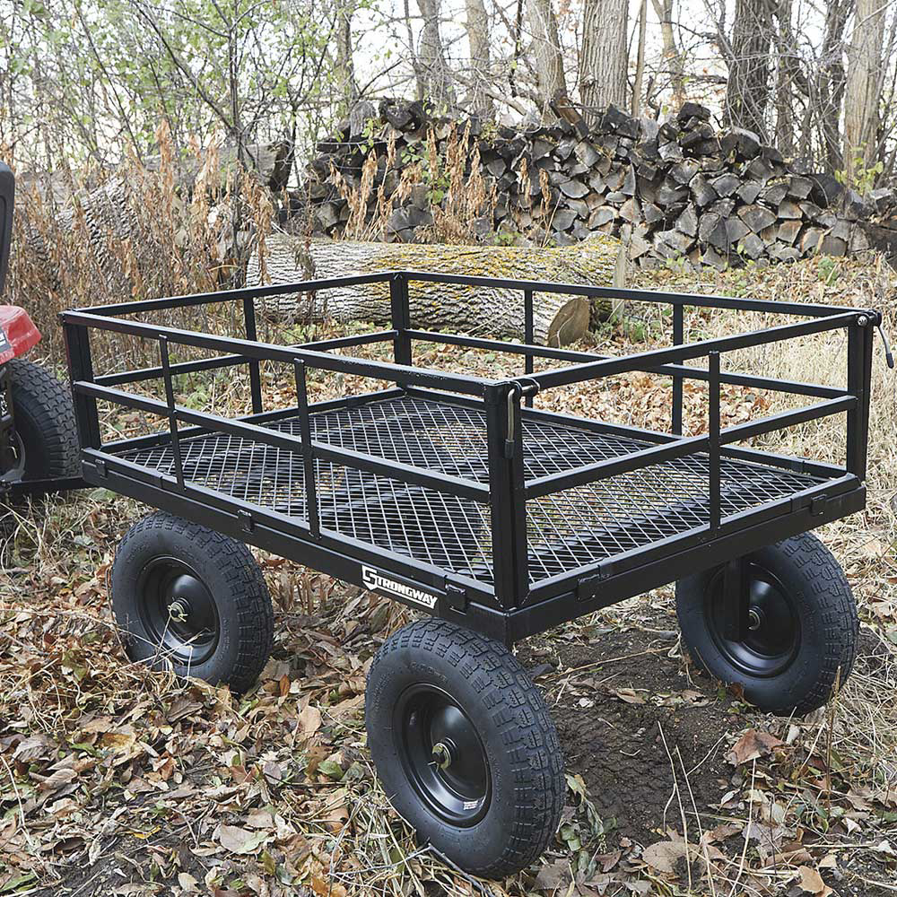 Strongway Steel Cart |1500-Lb. Capacity | 52 In. L x 34.7 In Strongway Steel Cart |1500-Lb. Capacity | 52 In. L x 34.7 In