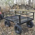 Picture of Strongway Steel Cart |1500-Lb. Capacity | 52 In. L x 34.7 In. W x 30.5 In. H|16-In. Pneumatic Tires