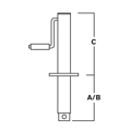 Picture of Ultra-Tow Sidewind A-Frame Jack | 3000-Lb. Lift Cap