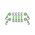 Picture of Ultra-Tow HD Ratchet Tie Down | 900-Lb. Capacity | 10-Ft. | 4-Pack | Green