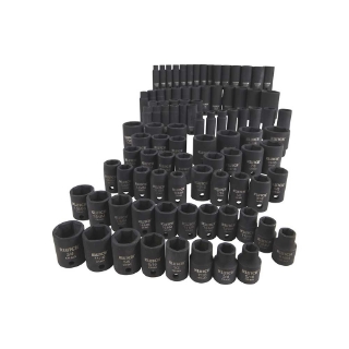 Picture of DISCONTINUED:Klutch Impact Socket Set | 3/8-In. 1/2-In. | SAE, Metric | 94-Pc