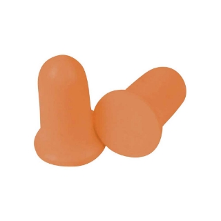 Picture of Delta Plus Ear Plugs | 200 Pair Dispenser Box  | Bell Shaped Hi-Viz Orange | ANSI S3.19 NRR 32Db