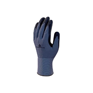 Picture of Delta Plus Gloves | Gray/Black | Size USXL EU11 | Polyamide/Spandex | Nitrile/Pu Coated Palm