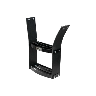 Picture of K&M Mfg Flex Step Kit for Universal Fit | Bolt-On Design | 2-Step Unit | Black Powder Coat Finish