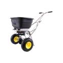 Picture of Sypker Commercial Push Spreader | Mulch & More | Stainless Steel | 120-Lb. Capacity