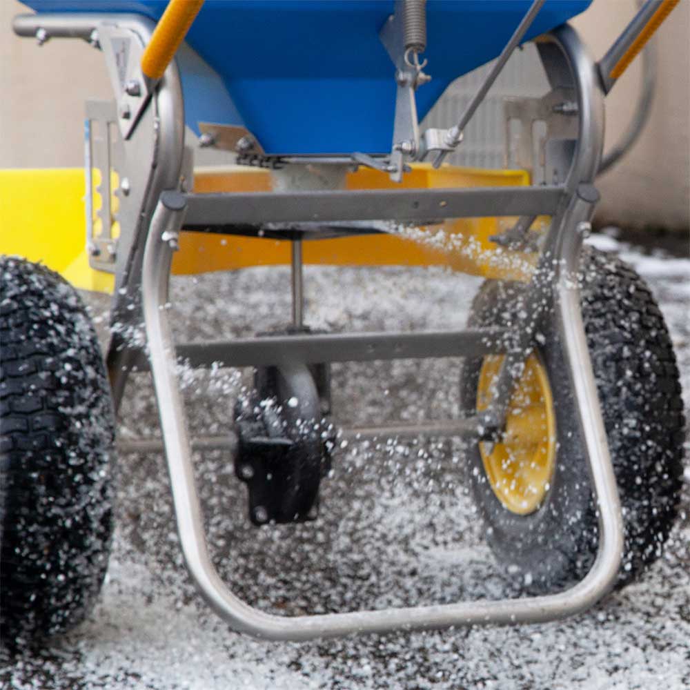 Spyker Commercial Push Spreader | ICE| Stainless Steel | 100-Lb ...