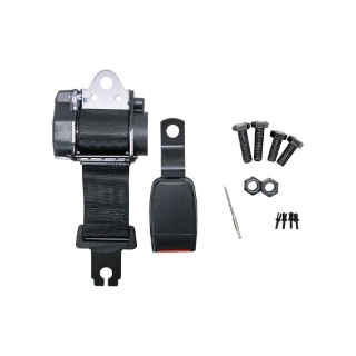 Picture of Uni Pro Retractable Seat Belt Kit | Fits 136 or Grammer 531 Seat | Black Nylon