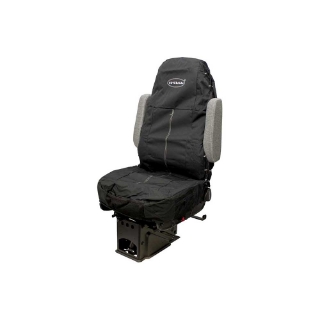 Picture of Uni Pro Seat + Backrest Cover Kit for High-Back Truck Seats | Two-Tone Black/Black Fabric