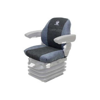 Picture of Uni Pro Seat + Backrest Cover Kit for Grammer Seats | Two-Tone Gray Alcanta Fabric