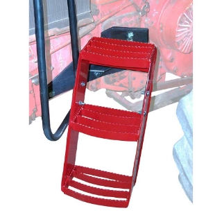 Picture of K&M Mfg Step Kit for International Harvester 06-66 Series Tractors | No Cab | 3-Step Unit | LH | Red