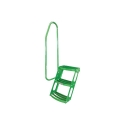 Picture of K&M Mfg Step Kit for John Deere Regular Series Tractors | 3-Step Unit | Bolt-On Design | LH | Green