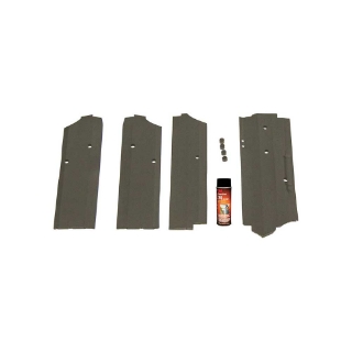 Picture of K&M Mfg Corner Post Kit for John Deere 40 Series 2WD Tractors | Black Vinyl