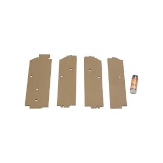 Picture of K&M Mfg Corner Post Kit for John Deere 50 Series 4WD Tractors | Brindle Brown Vinyl