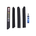 Picture of K&M Mfg Qwik Fit Corner Post Kit for John Deere 30/Early 40 Series Tractors | Black Vinyl