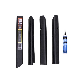 Picture of K&M Mfg Qwik Fit Corner Post Kit for John Deere 30/Early 40 Series Tractors | Black Vinyl