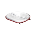 Picture of Uni Pro International Harvester HM Pan Seat | Rod Mount Pattern | Silver Vinyl