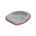 Picture of Uni Pro International Harvester HM Pan Seat | 4-Bolt Mount Pattern & Brass Ring | Silver Canvas