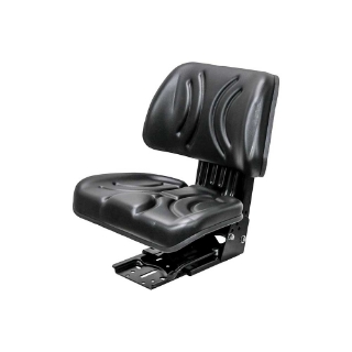 Picture of Uni Pro | Low Profile Seat and Mechanical Suspension | Slide Rails | Black Vinyl | 8782
