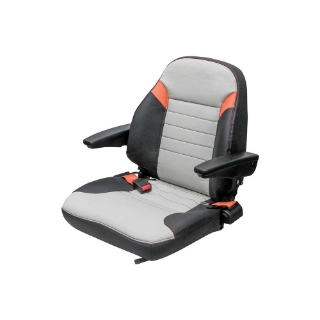 Picture of Uni Pro 461 Seat Top Assembly | Original Pattern | Black/Gray Vinyl