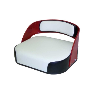 Picture of Uni Pro International Harvester 560 Deluxe Seat Assembly | Fits 460/560/660 | Black & White Vinyl