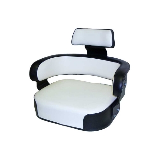 Picture of Uni Pro International Harvester 806 Seat Assembly | Black & White Vinyl