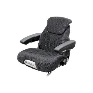 Picture of Uni Pro 741 Seat Top Assembly | With Operator Presence Switch | Black/Gray Fabric
