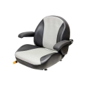 Picture of Uni Pro 1110 Seat Top Assembly | Black/Silver Vinyl