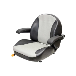 Picture of Uni Pro 1110 Seat Top Assembly | Black/Silver Vinyl