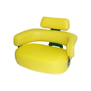 Picture of Uni Pro | John Deere 4010 Seat Top | Green Powder Coat Frame | Yellow Vinyl | 7438
