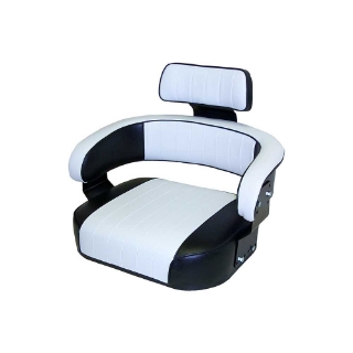 Picture of Uni Pro International Harvester 806 Seat Assembly | Original | Pleated Black & White Vinyl