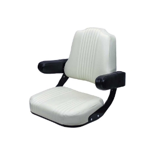 Picture of Uni Pro International Harvester 56/66 Original Seat Assembly | Pleated Cream Vinyl