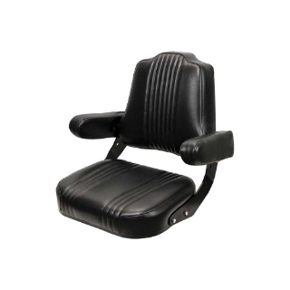 Picture of Uni Pro International Harvester 56/66 Original Seat Assembly | Pleated Black Vinyl