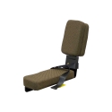 Picture of Uni Pro Instructional Buddy Seat for John Deere Sound-Gard™ Cab Tractors | Dark Kayak Brown Fabric