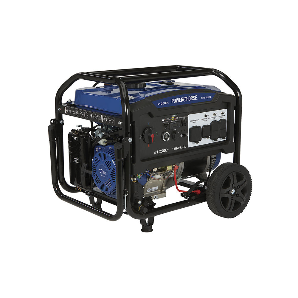 Powerhorse Generator | 13,000 Surge Watt | Dual Fuel | Electric Start |  6075695 @ Great Northern Equipment