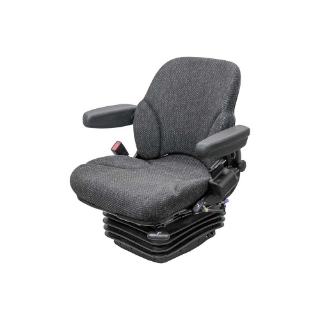 Picture of Uni Pro 424 Air Suspension Seat | 12-Volt | Charcoal Gray Fabric