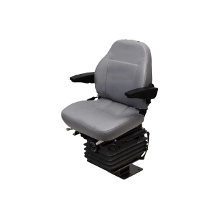 Picture of Uni Pro Case 580 Series Backhoe 441 Mechancial Susp. Seat Kit | With Armrests | Gray Vinyl