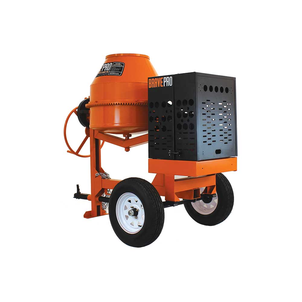 Brave Concrete Mixer | 7 Cu. Ft. | Steel Drum | Honda GX270