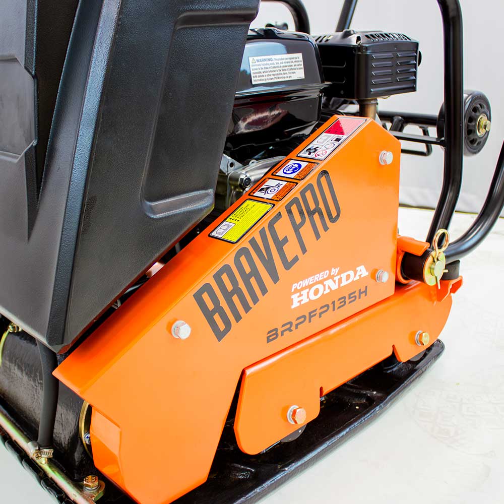 Brave Forward Plate Compactor | 16 In. | Rubber Mat, Tank, and