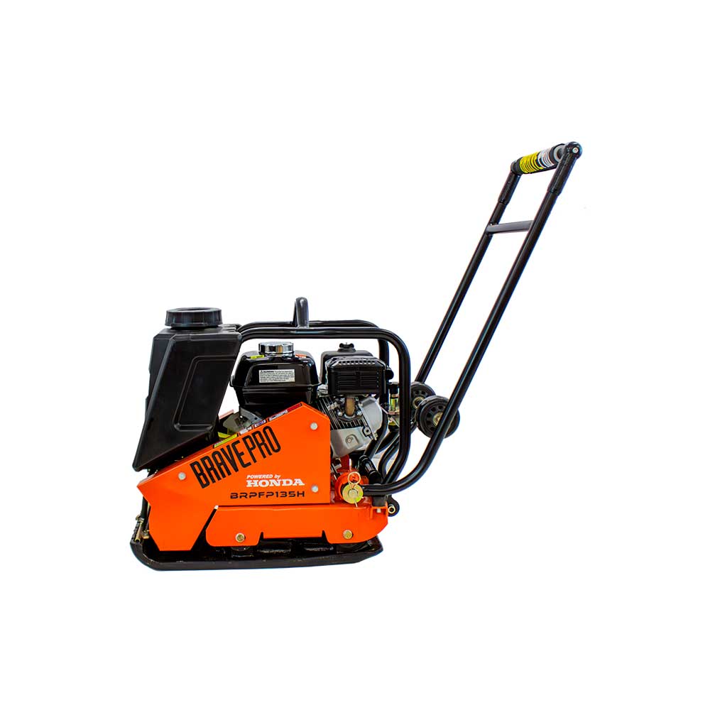 Brave Forward Plate Compactor | 16 In. | Rubber Mat, Tank, and