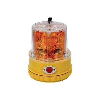 Picture of K&M Mfg LED Magnetic Warning Beacon Light | Flashing Amber | Portable